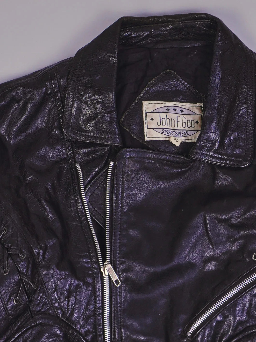 Vintage Rocker Lederjacke (M)