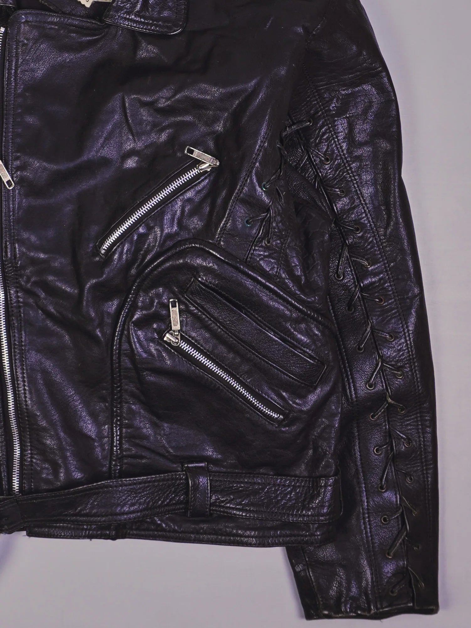 Vintage Rocker Lederjacke (M)