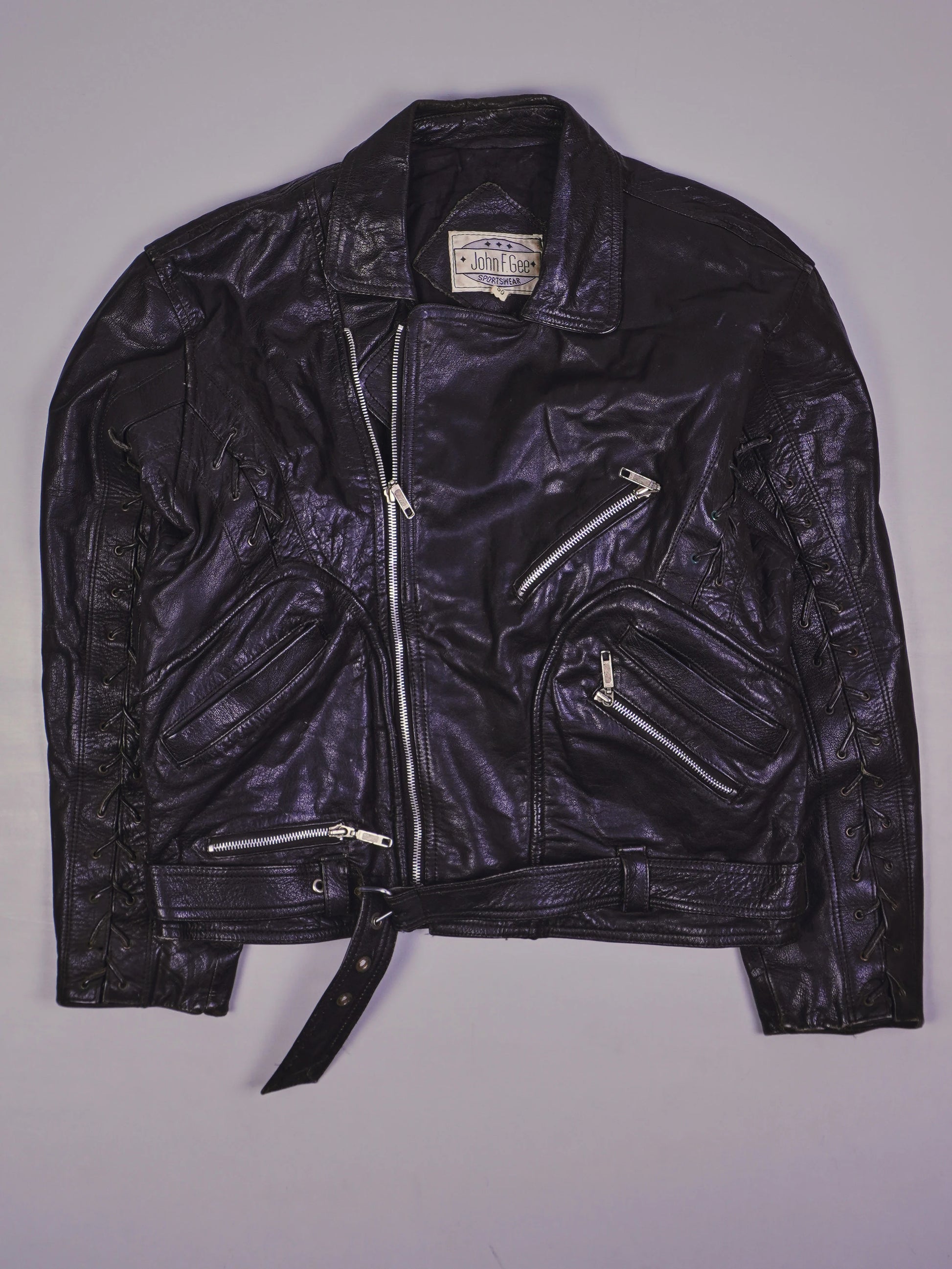 Vintage Rocker Lederjacke (M)