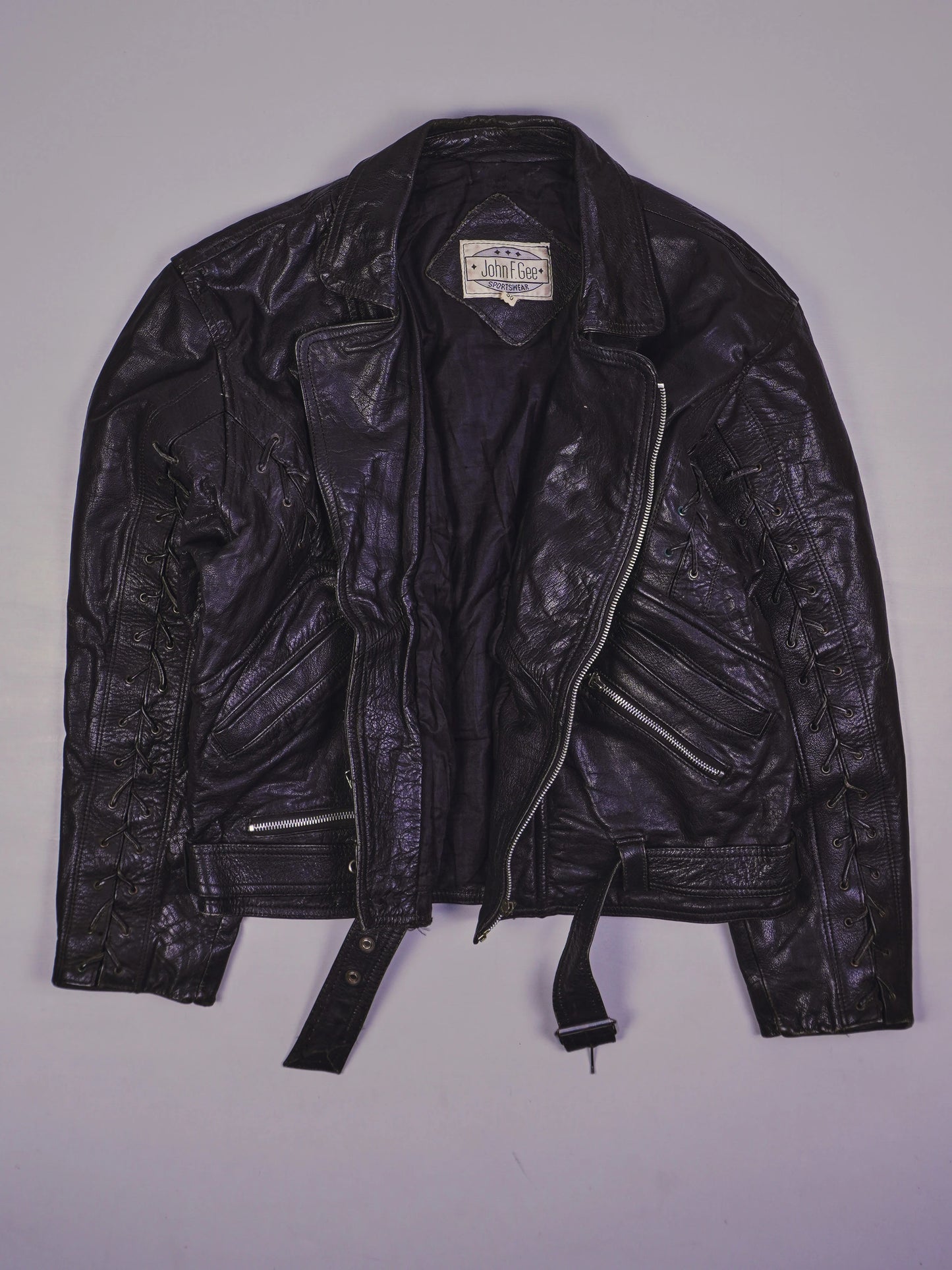 Vintage Rocker Lederjacke (M)
