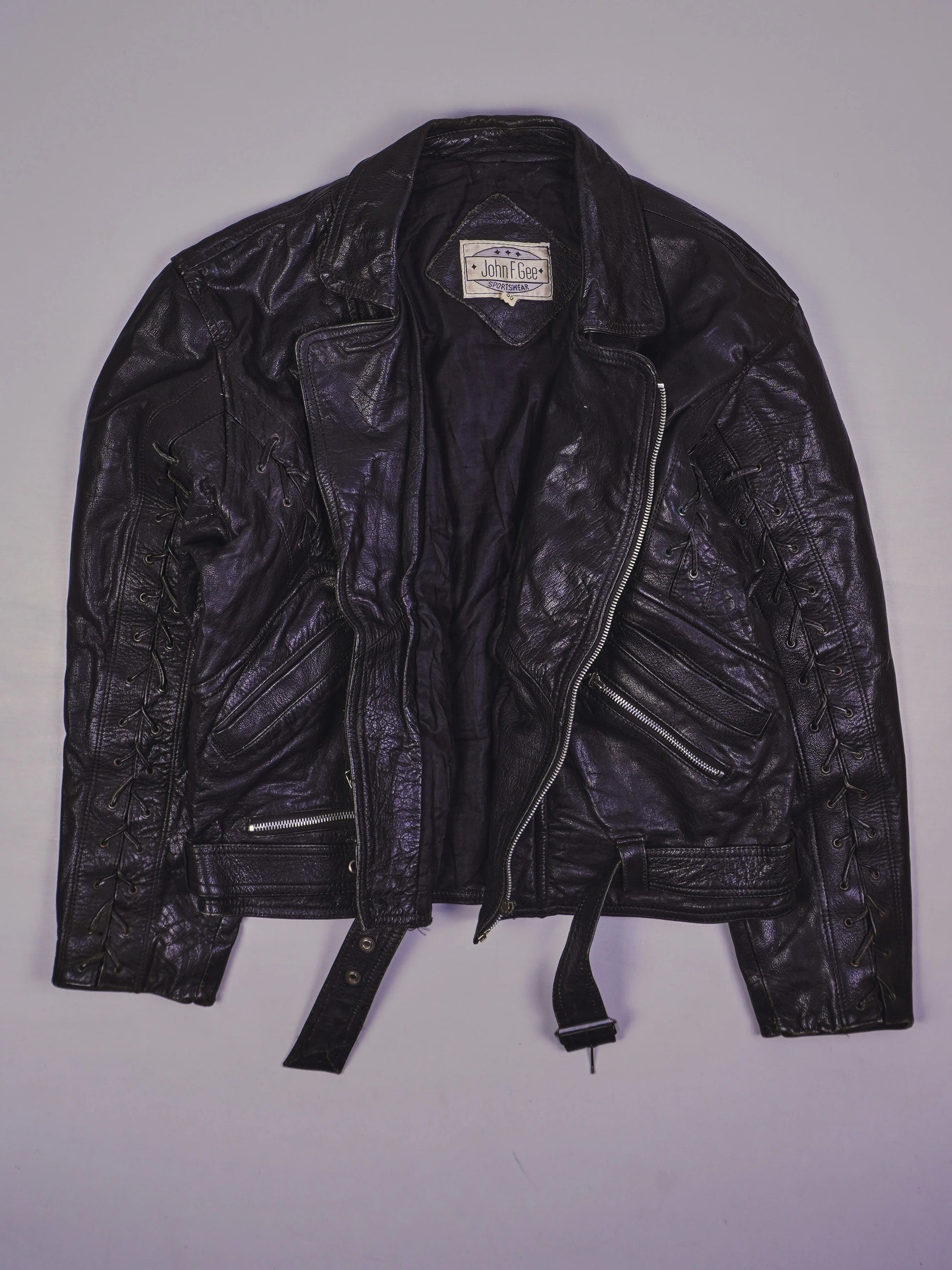 Vintage Rocker Lederjacke (M)