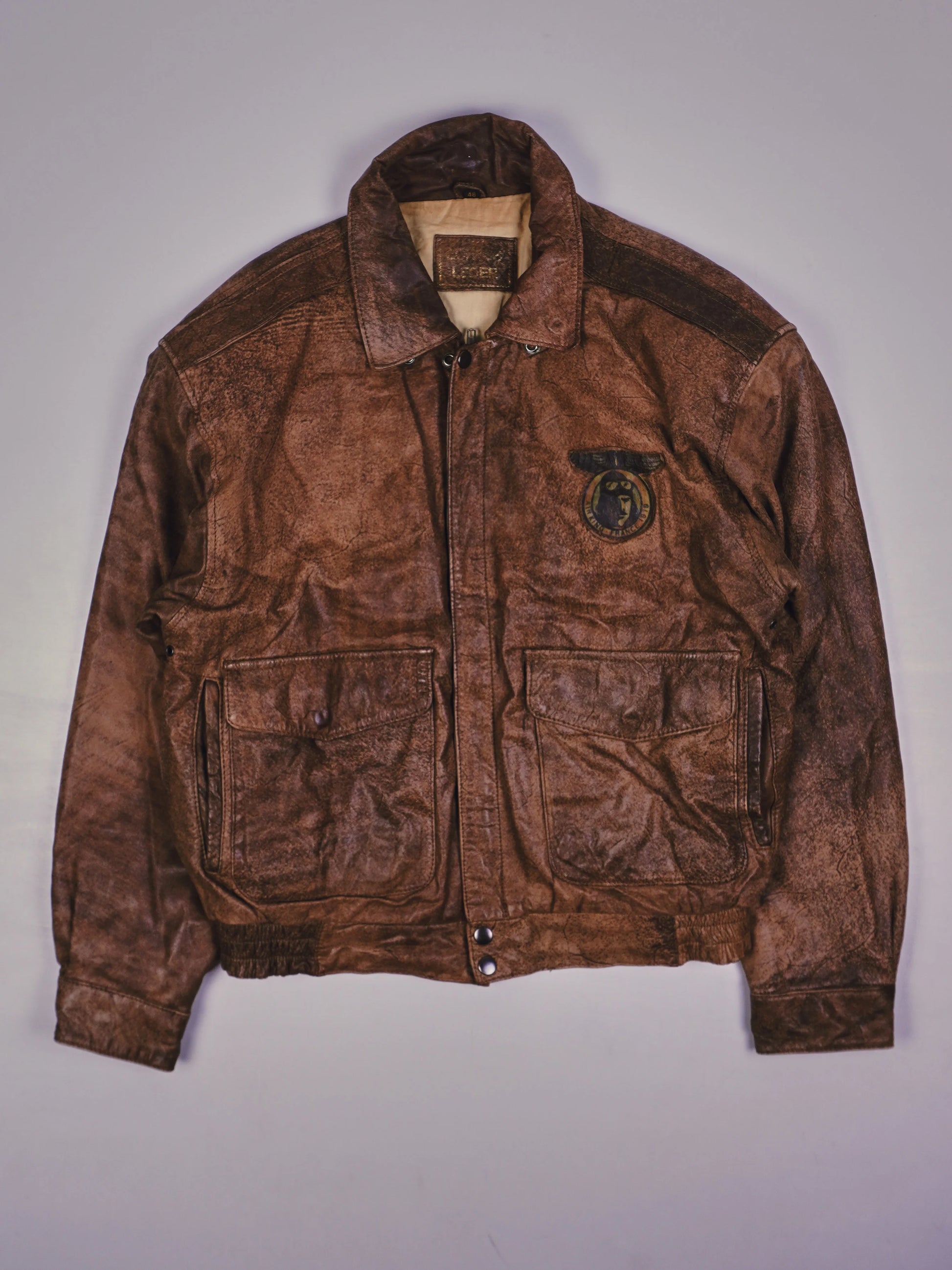 Vintage Piloten Lederjacke (s)
