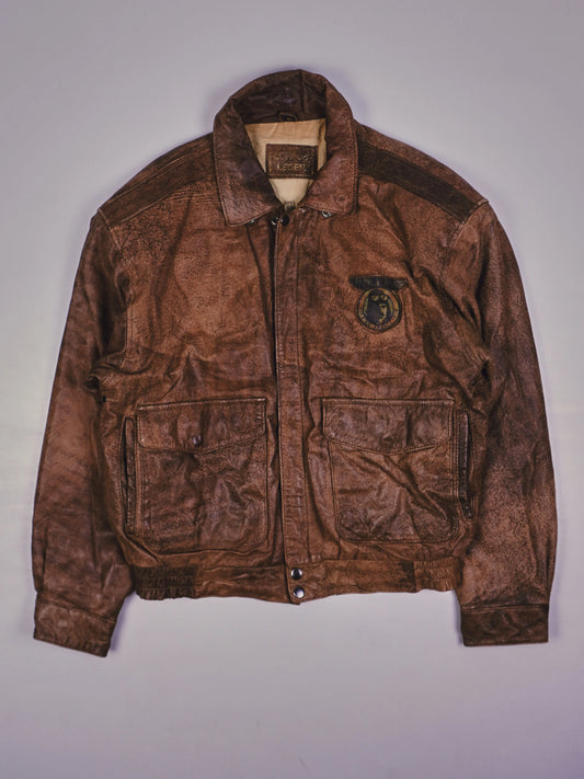 Vintage Piloten Lederjacke (s)