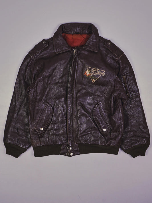 Vintage Piloten Lederjacke (S)