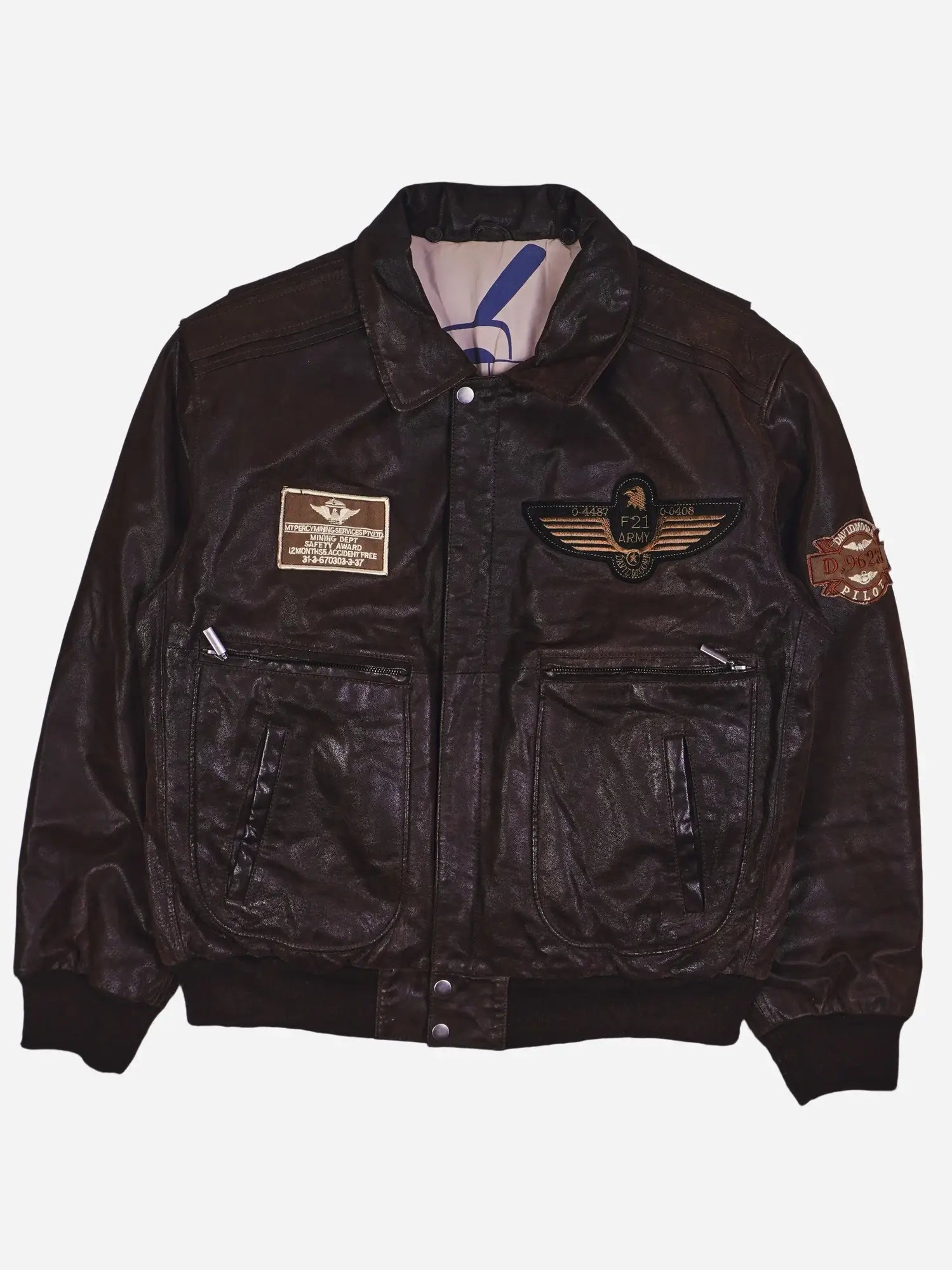Vintage David Moore Piloten Jacke (XL)