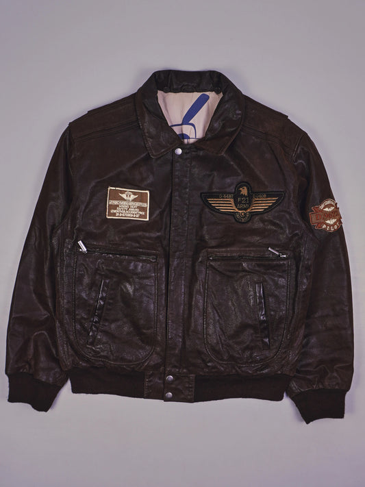 Vintage David Moore Piloten Jacke (XL)