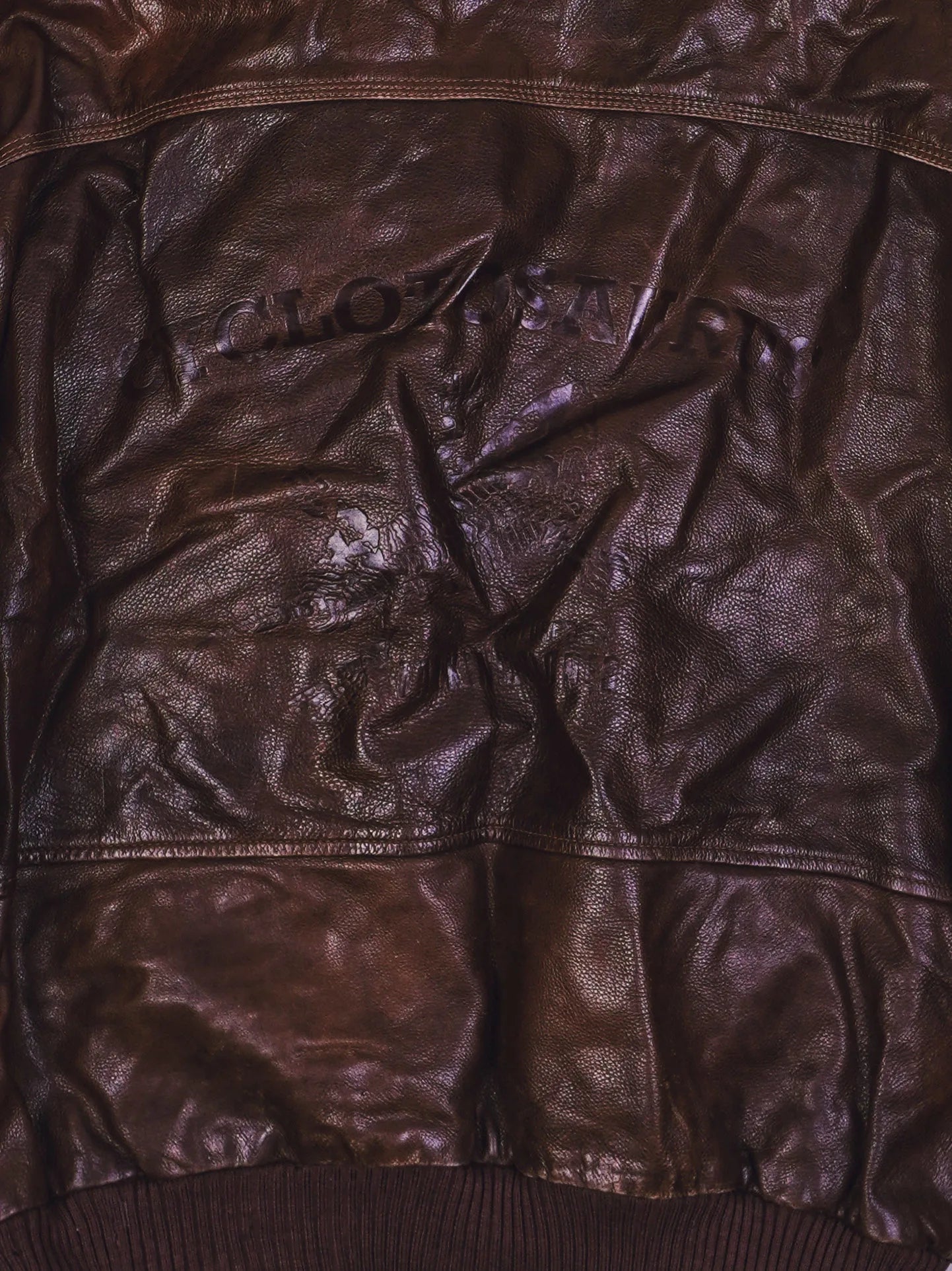 Vintage Camel Lederjacke (XL)