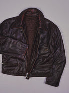 Vintage Biker Lederjacke (S)