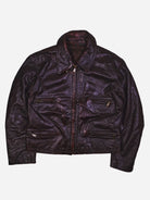 Vintage Biker Lederjacke (S)