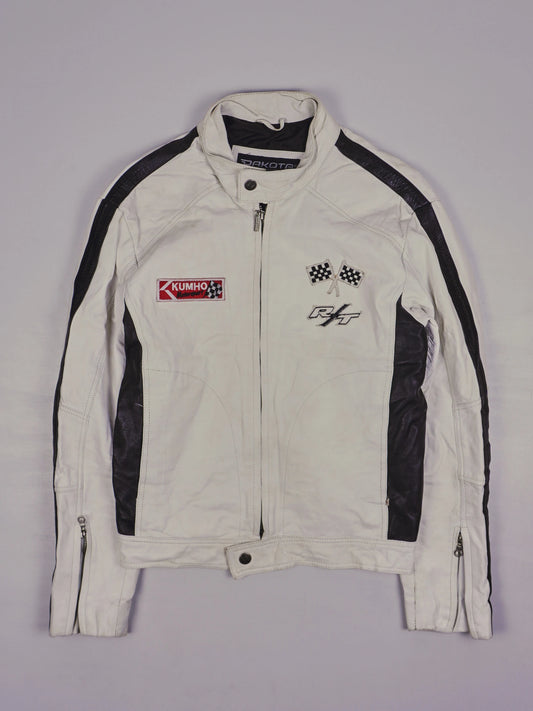 Vintage Dakota Racing Lederjacke (S)