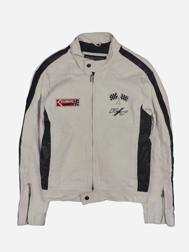 Vintage Dakota Racing Lederjacke (S)