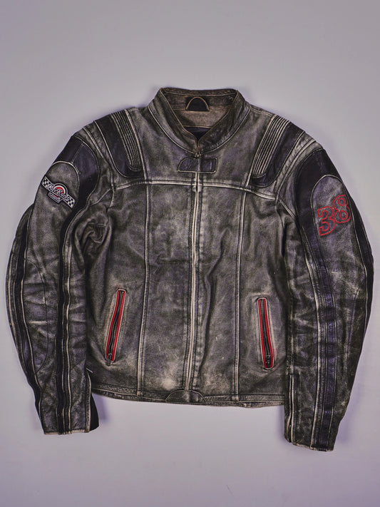 Vintage Cafe Racer Racing Lederjacke (L)