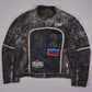 Vintage Mustang Racing Lederjacke (L)