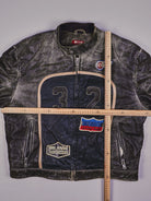 Vintage Mustang Racing Lederjacke (L)