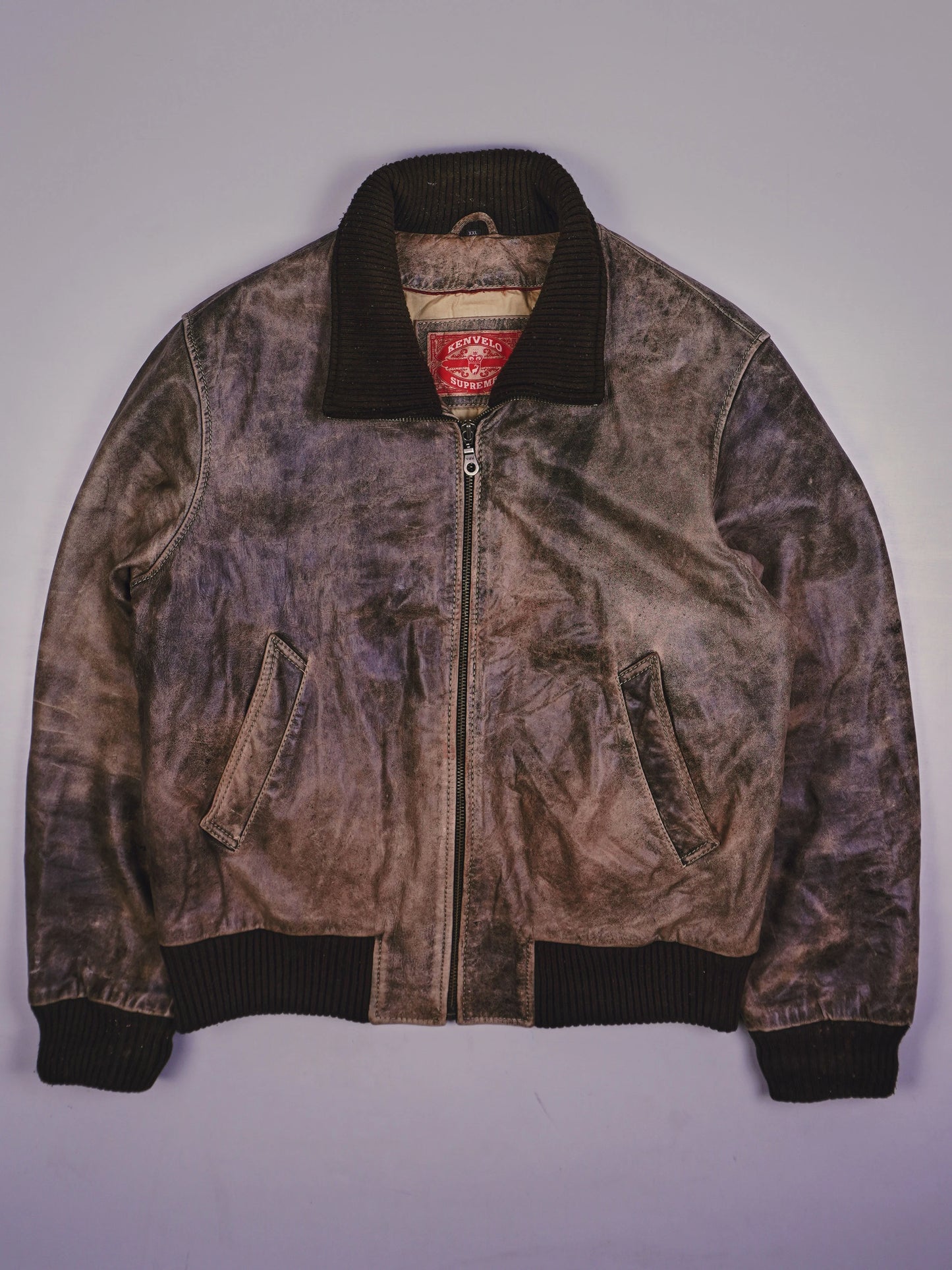 Vintage Kenvelo Supreme Lederjacke (L)