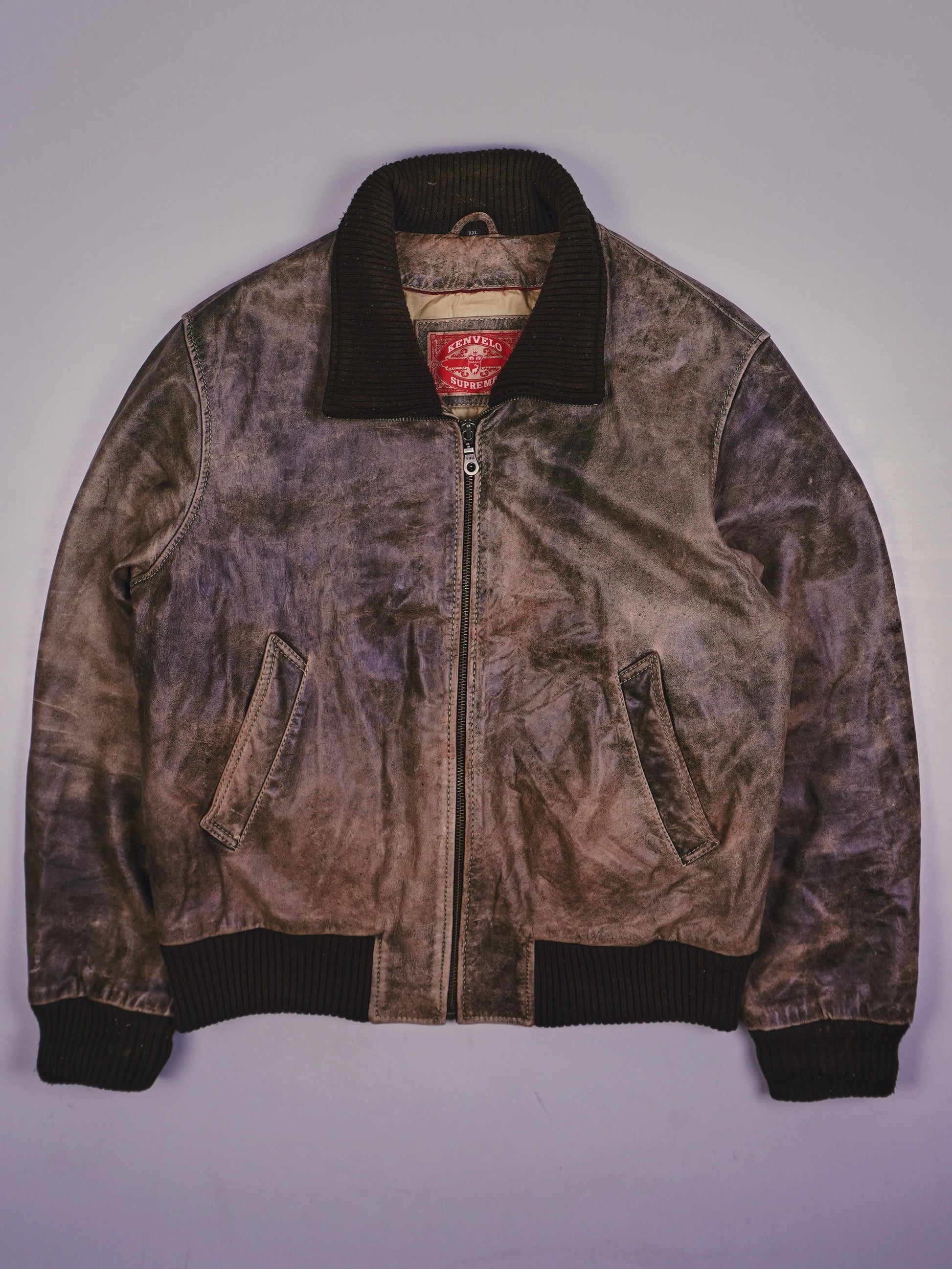 Vintage Kenvelo Supreme Lederjacke (L)