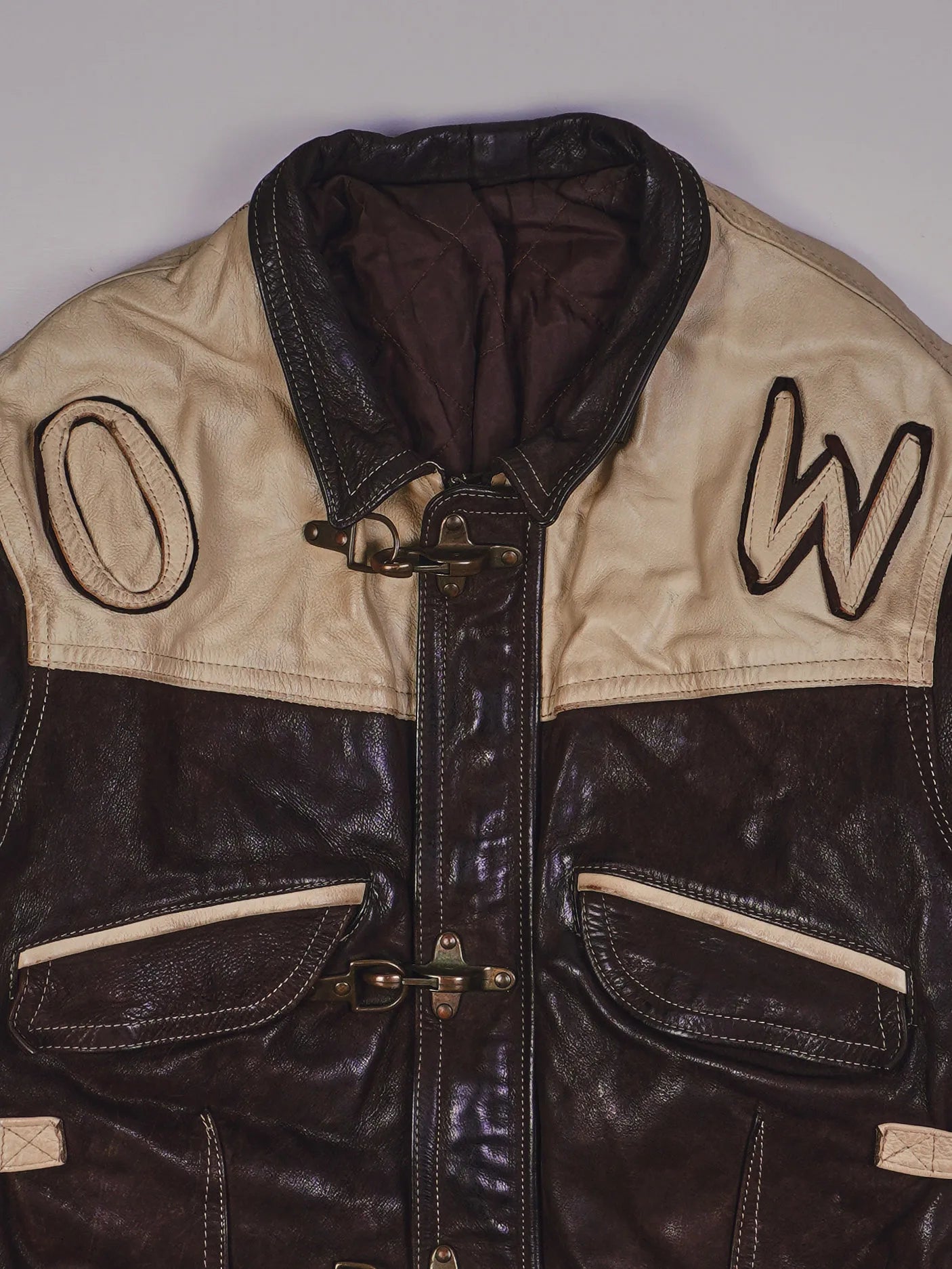 VIntage One Way Biker Lederjacke (XS)