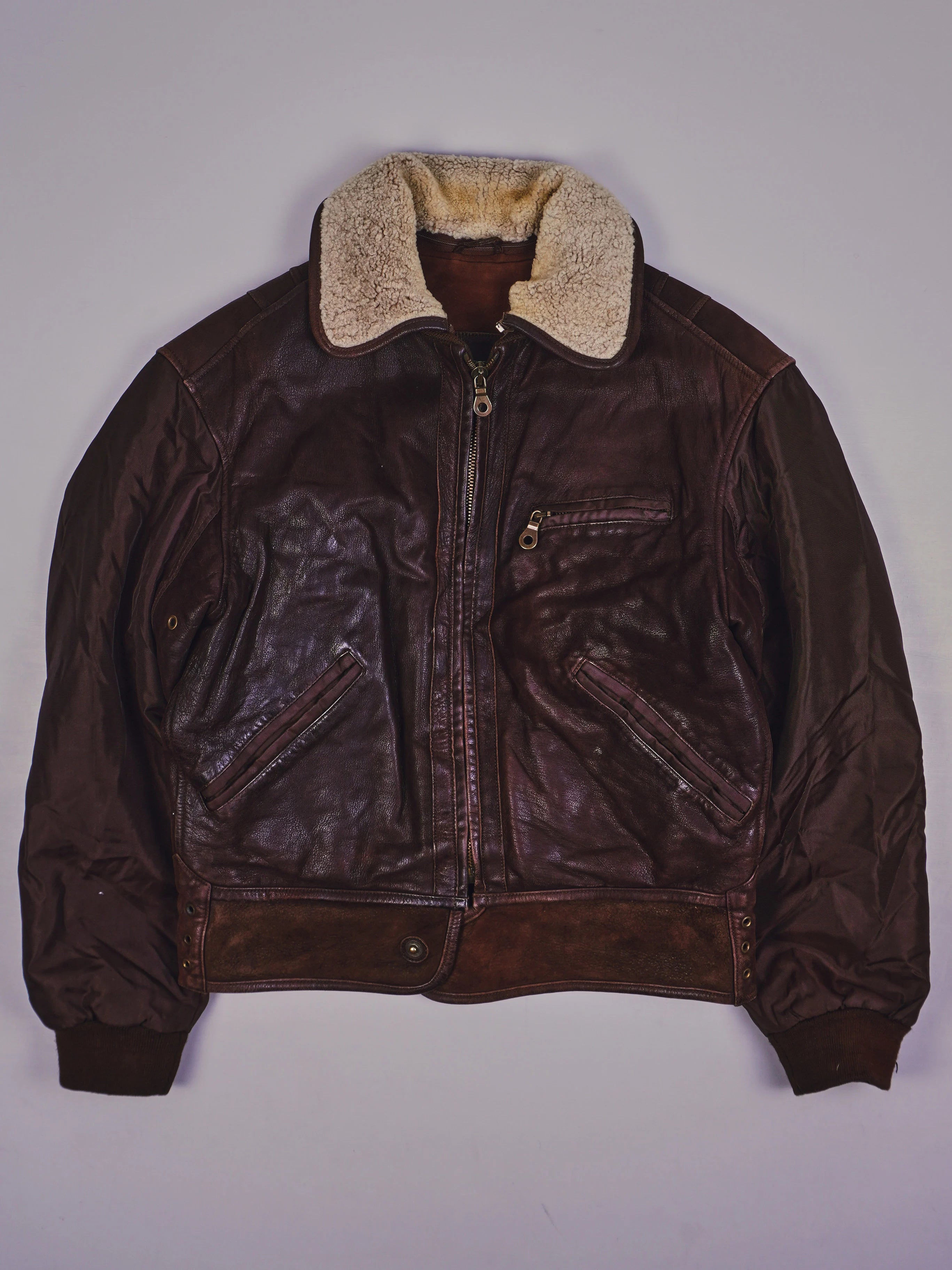 Vintage Zaffers Biker Lederjacke (S)