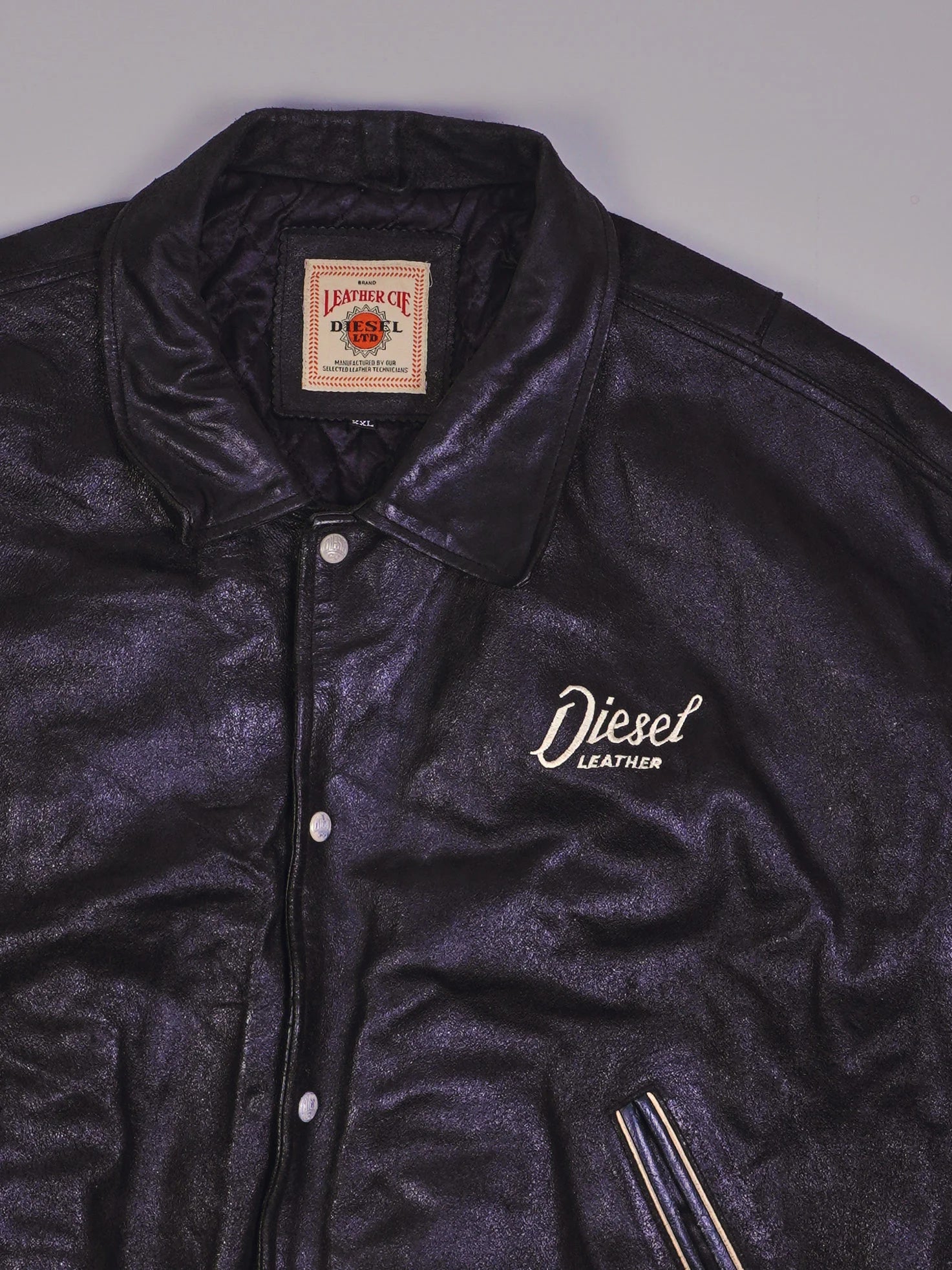 Vintage Diesel Lederjacke (L)