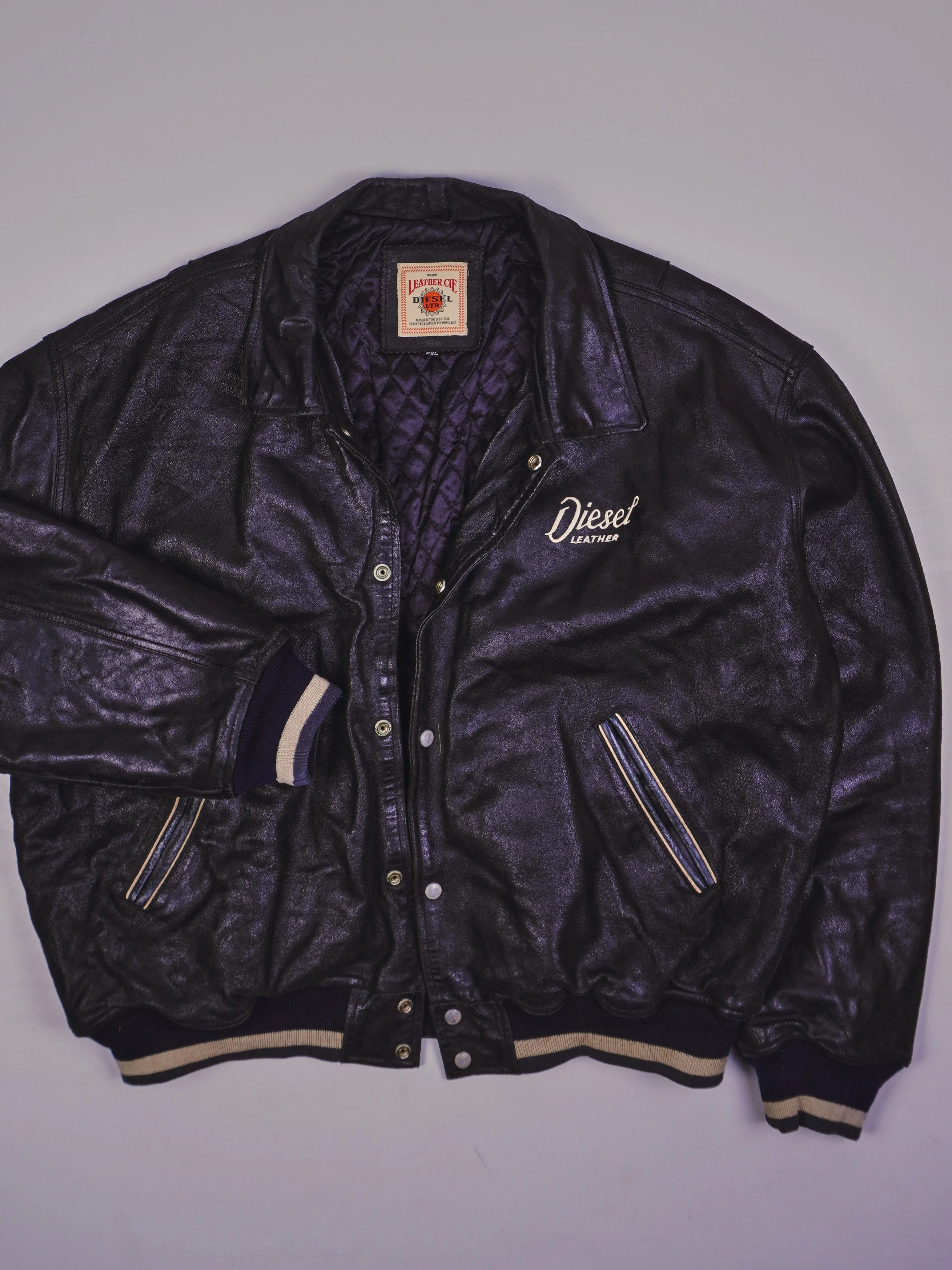 Vintage Diesel Lederjacke (L)