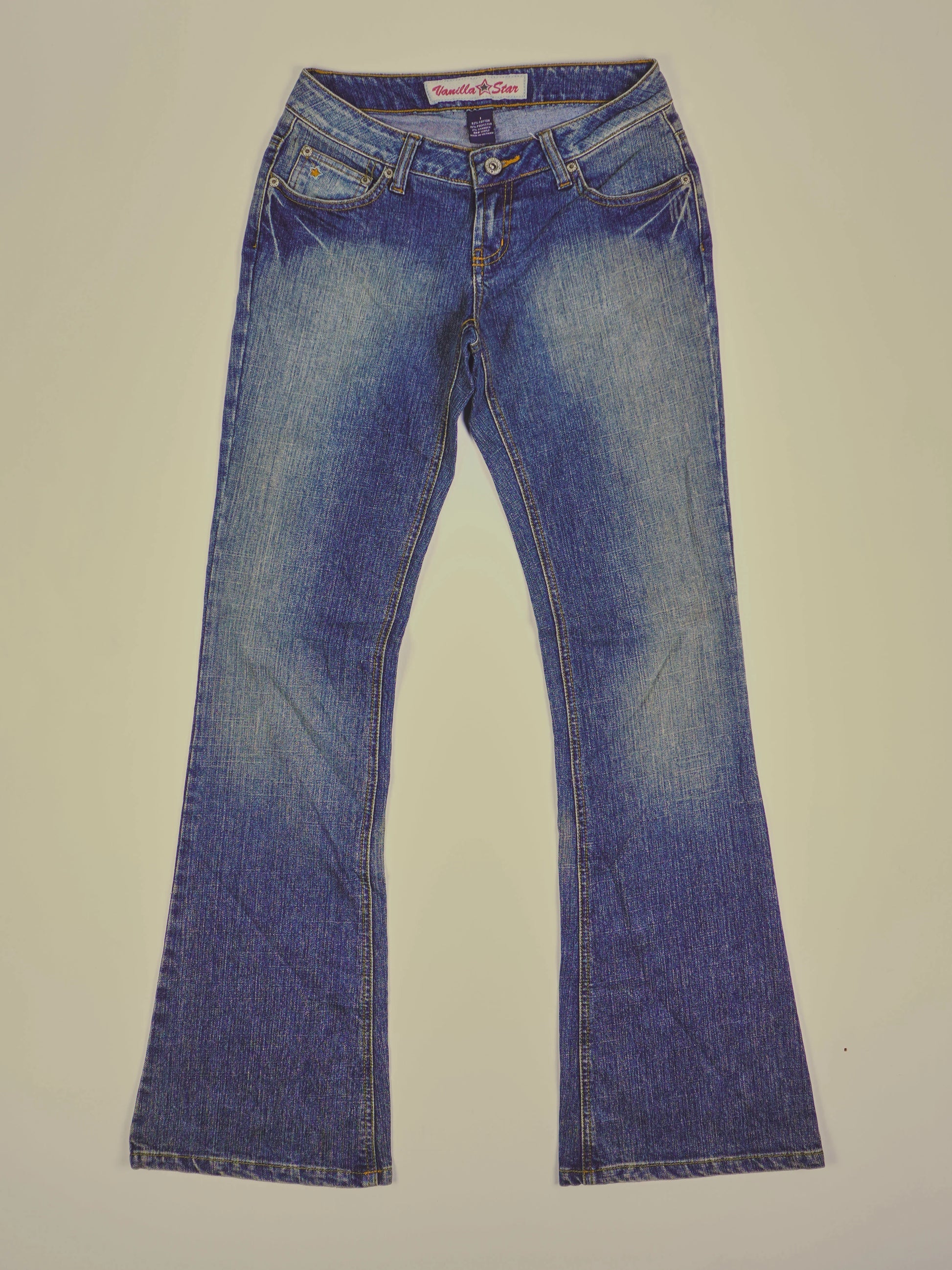 Vintage Vanilla Star Y2K Jeans (W28)