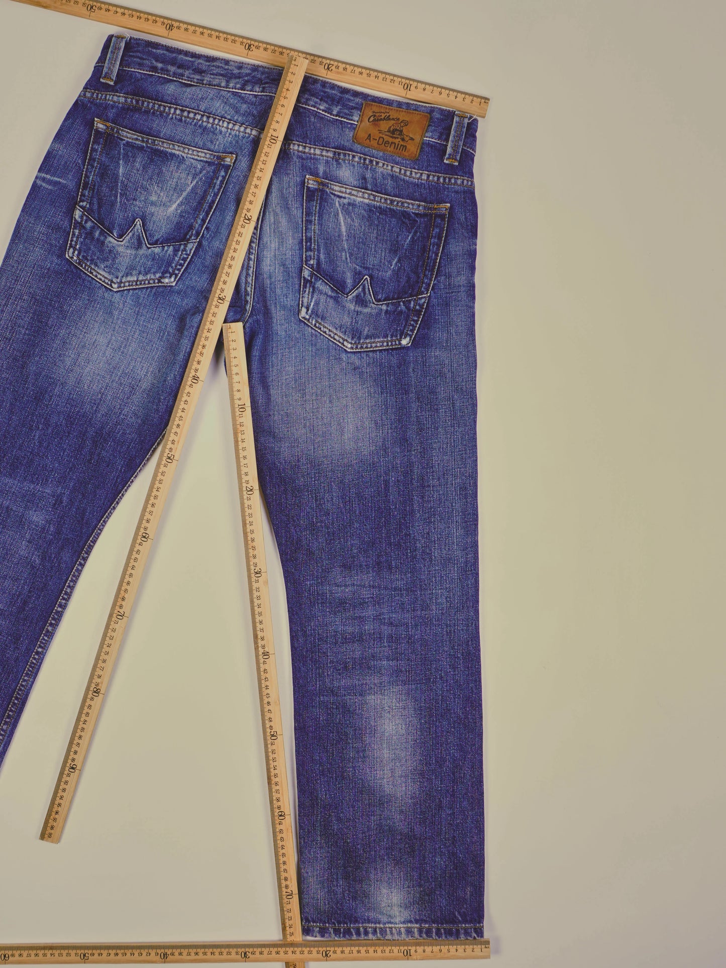 Vintage Casablanca Washed Jeans (W38)