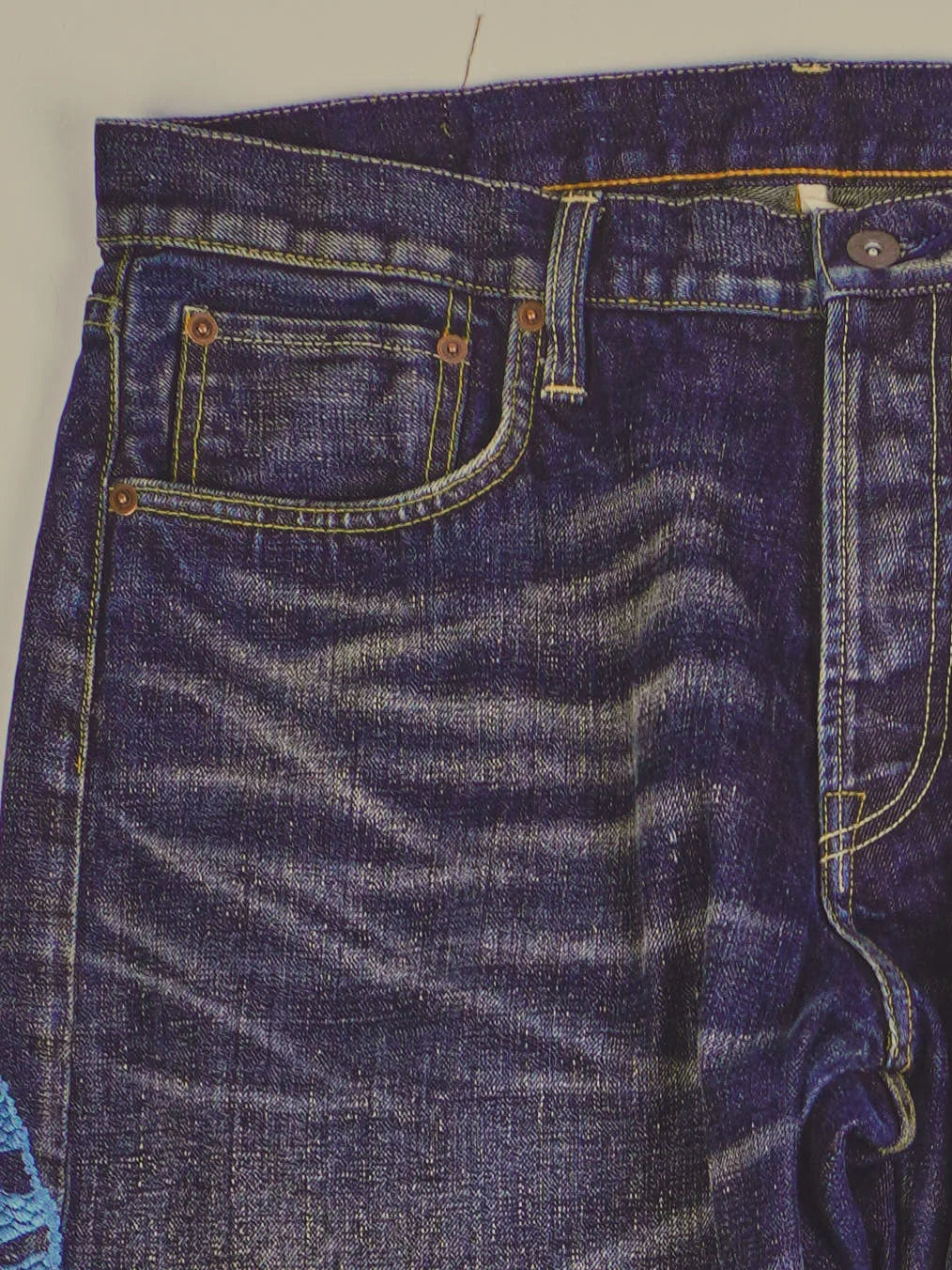 Vintage Printed Jeans (W36)