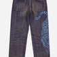 Vintage Printed Jeans (W36)