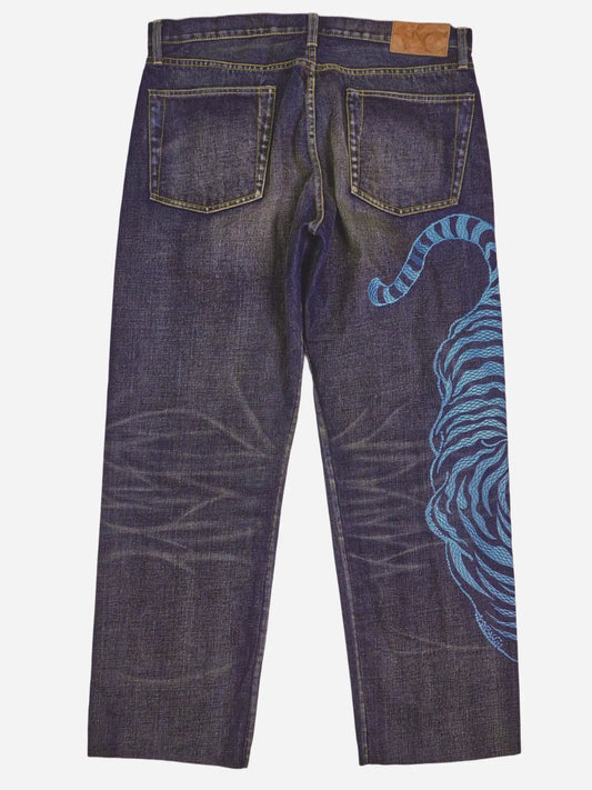 Vintage Printed Jeans (W36)