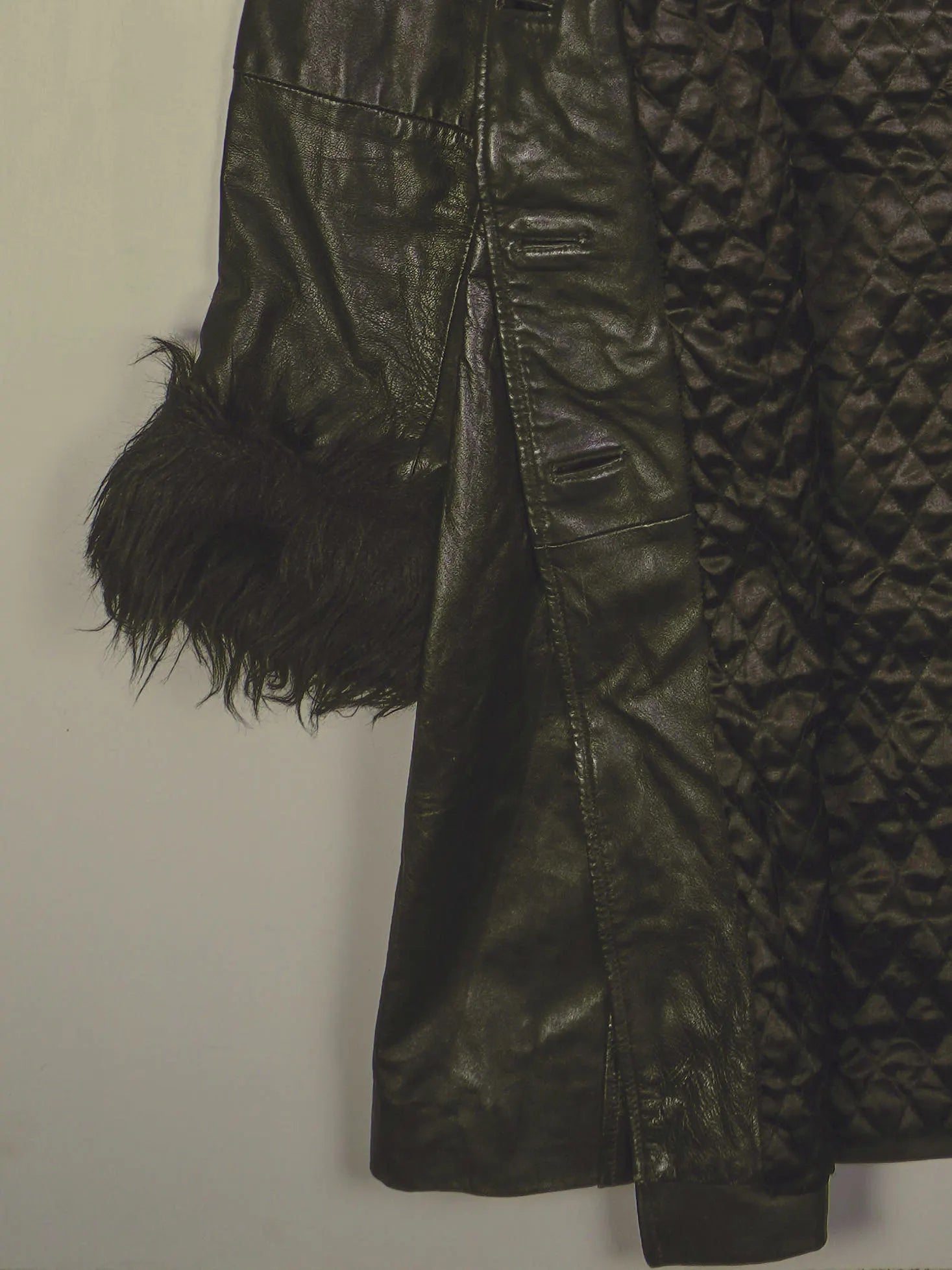 Vintage Lederjacke (L)