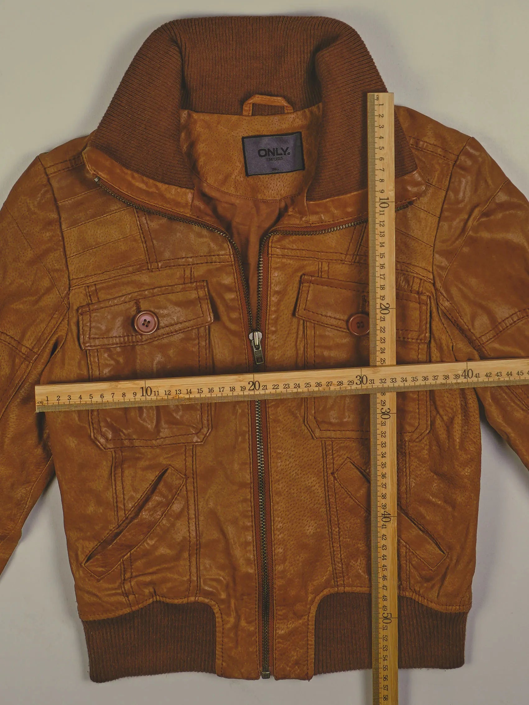 Vintage Lederjacke (XS)