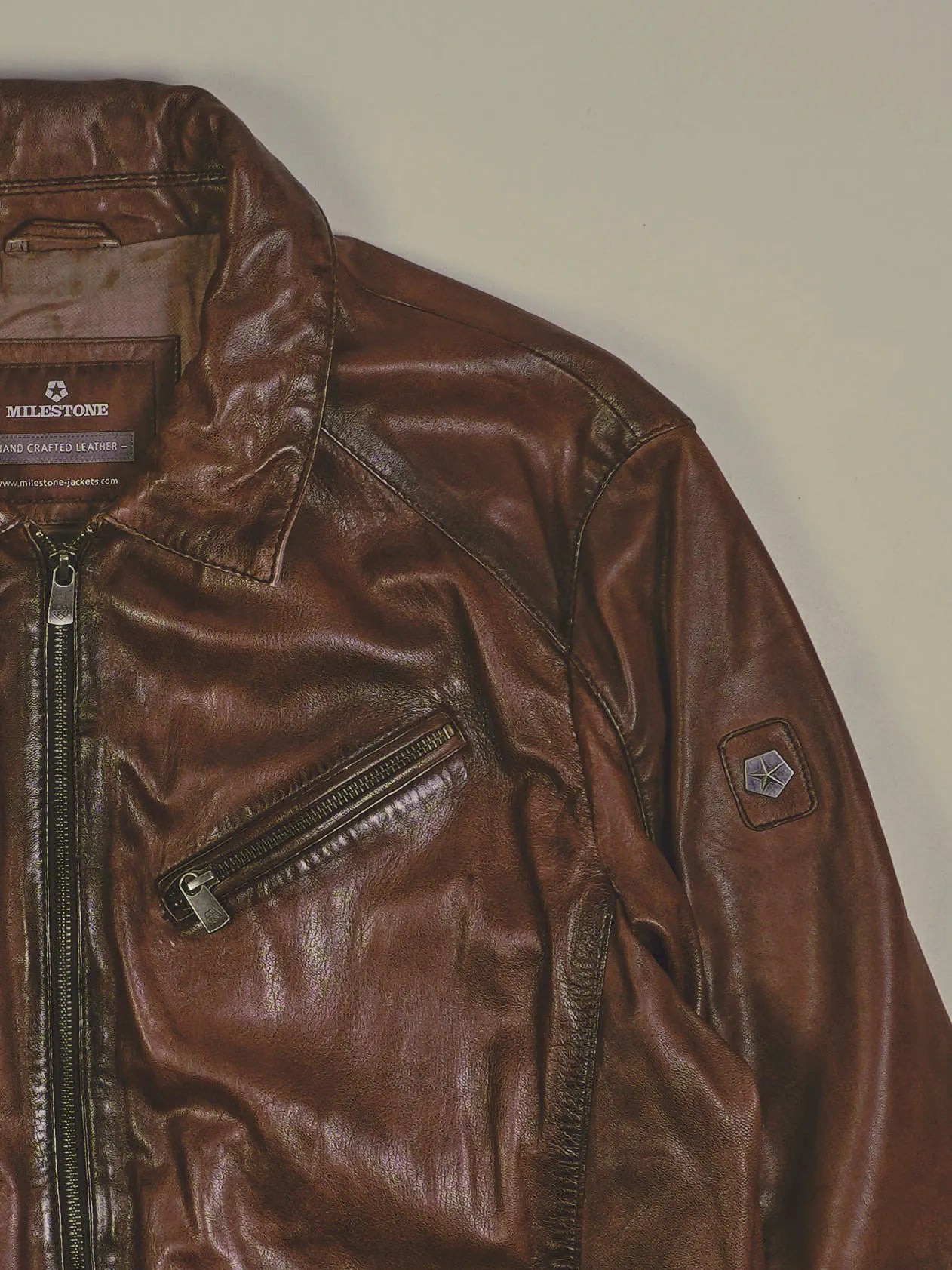 Vintage Lederjacke (M)