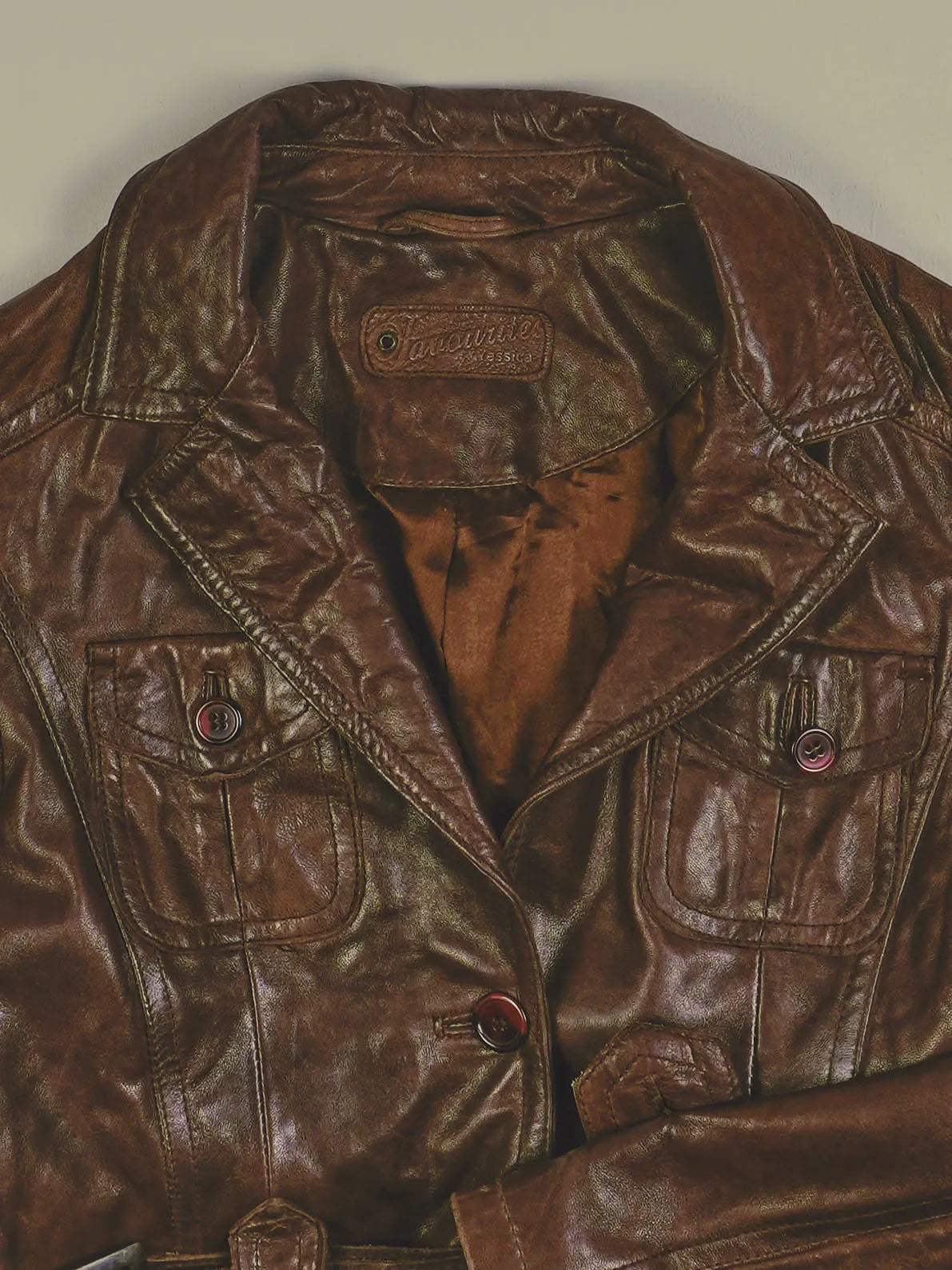 Vintage Lederjacke (S)