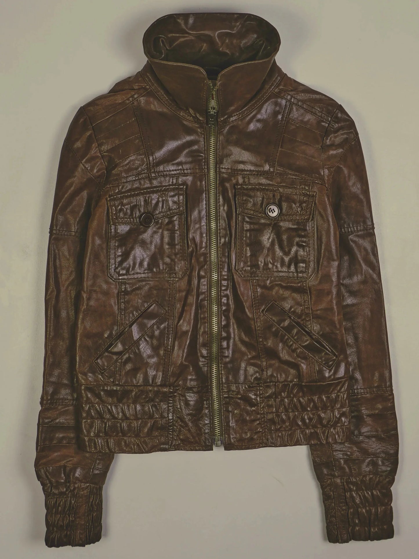 Vintage Lederjacke (XS)