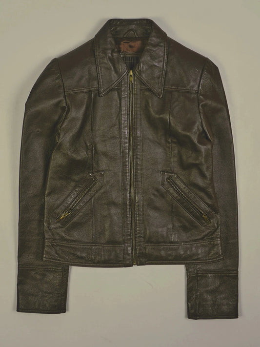 Vintage Lederjacke (XS)