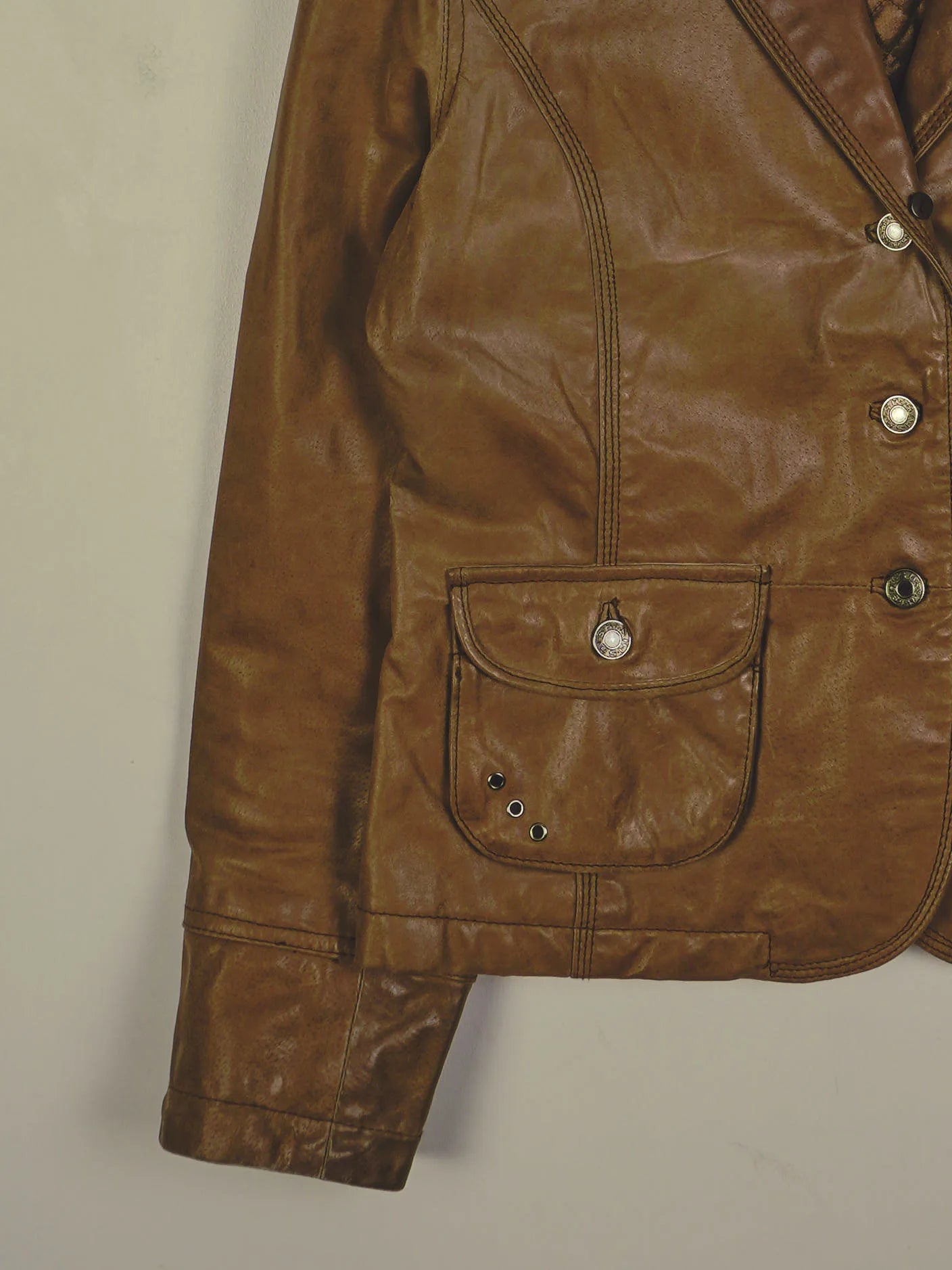 Vintage Lederjacke (S)