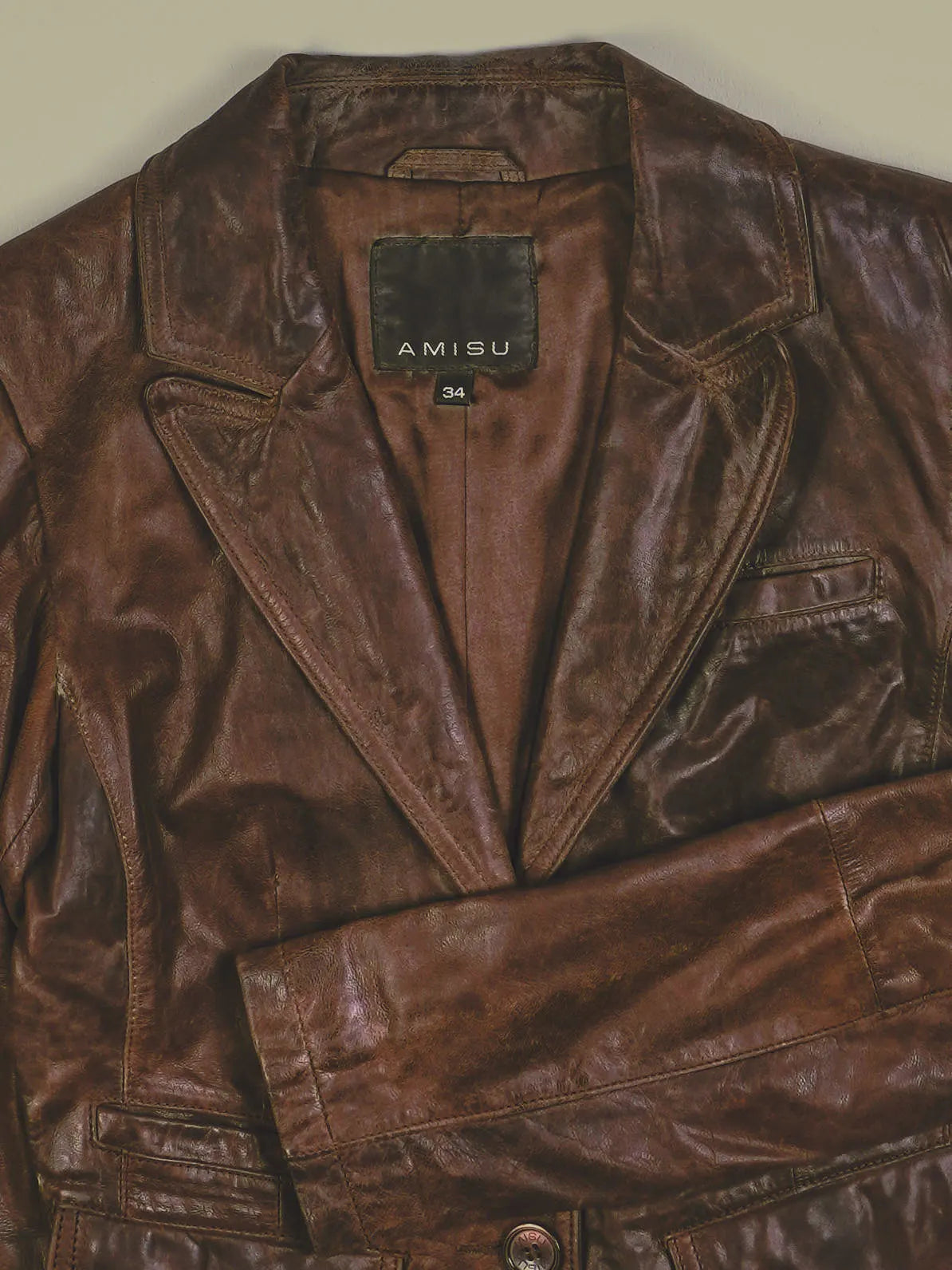 Vintage Lederjacke (XS)