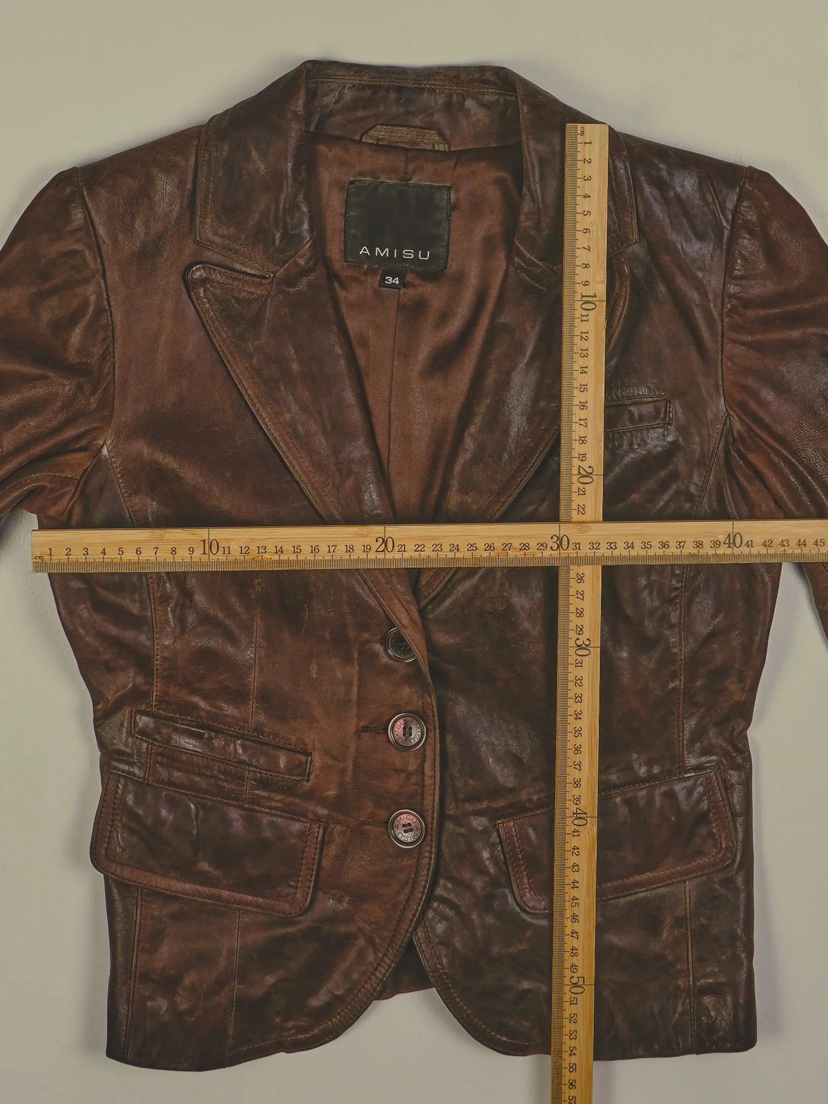 Vintage Lederjacke (XS)