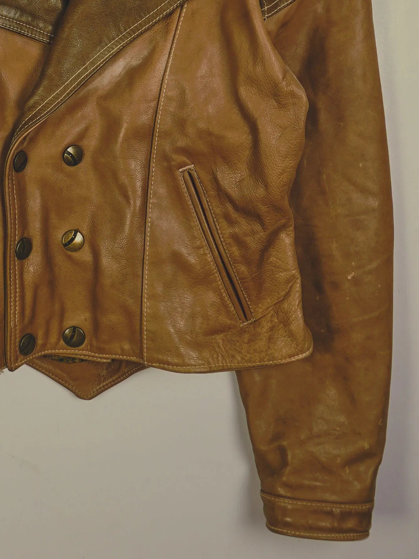 Vintage Lederjacke (S)