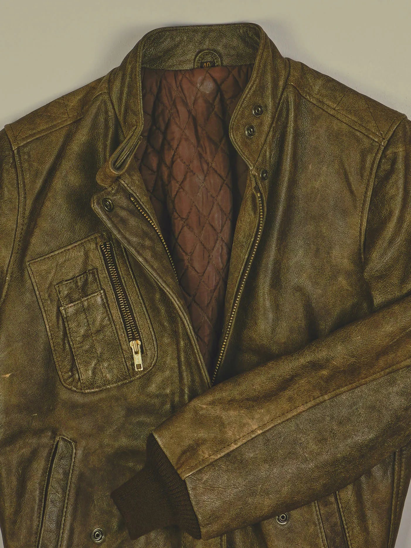 Vintage Lederjacke (S)