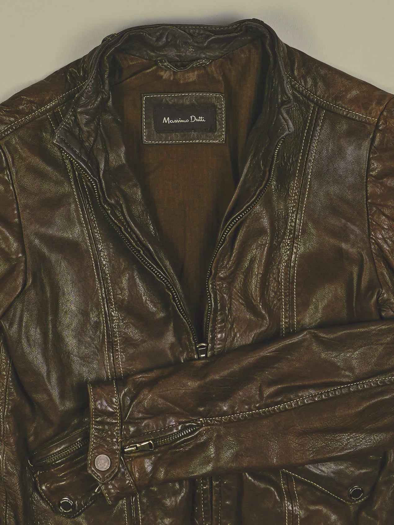 Vintage Lederjacke (XS)