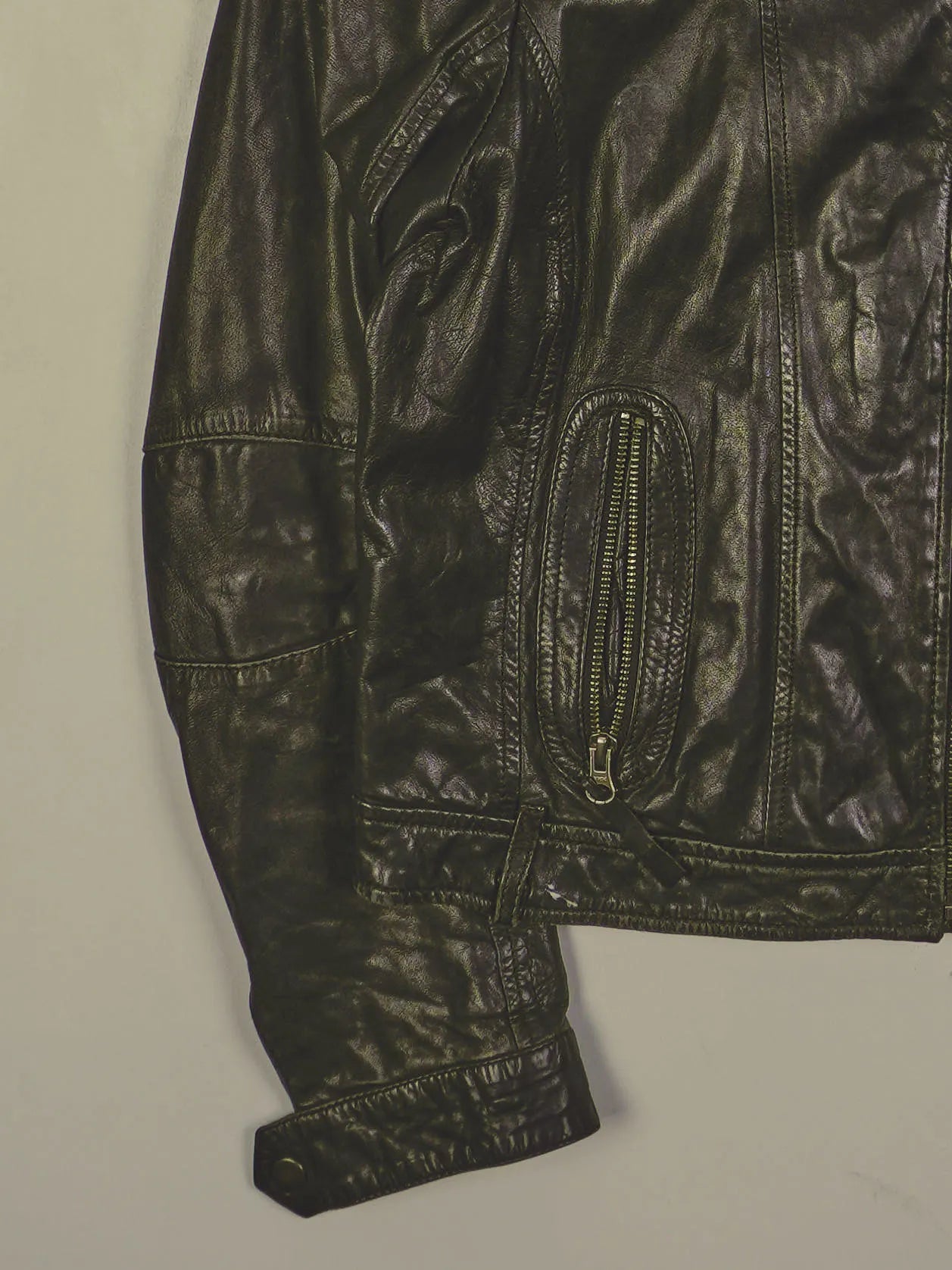 Vintage Lederjacke (XS)