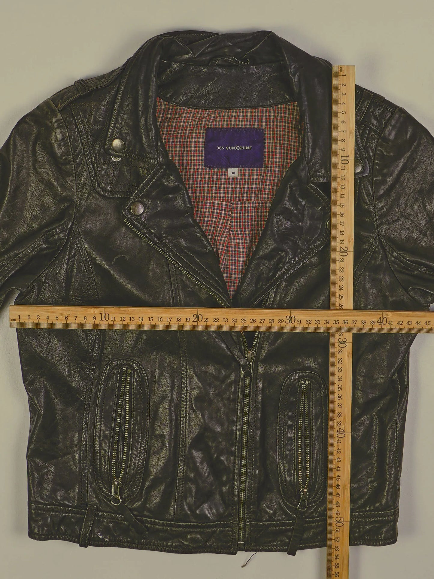 Vintage Lederjacke (XS)