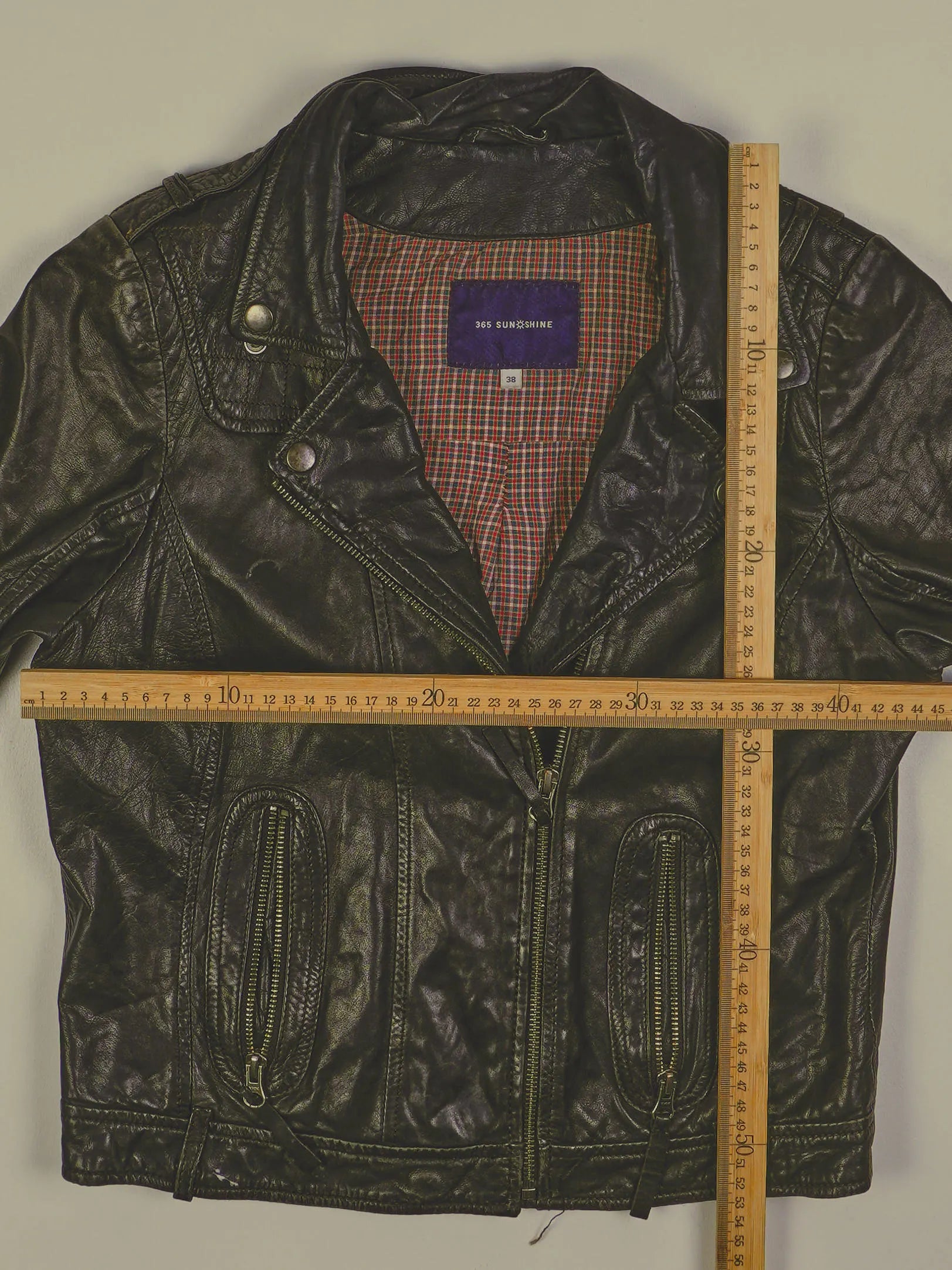 Vintage Lederjacke (XS)