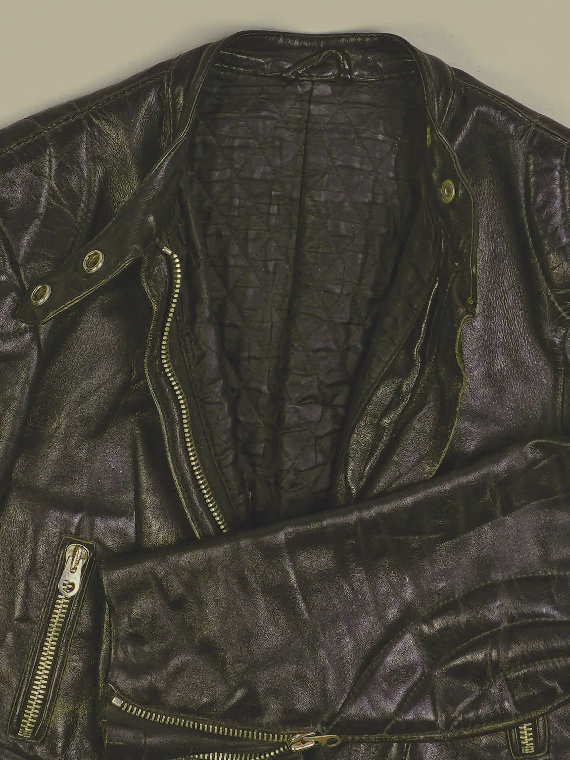 Vintage Lederjacke (XS)