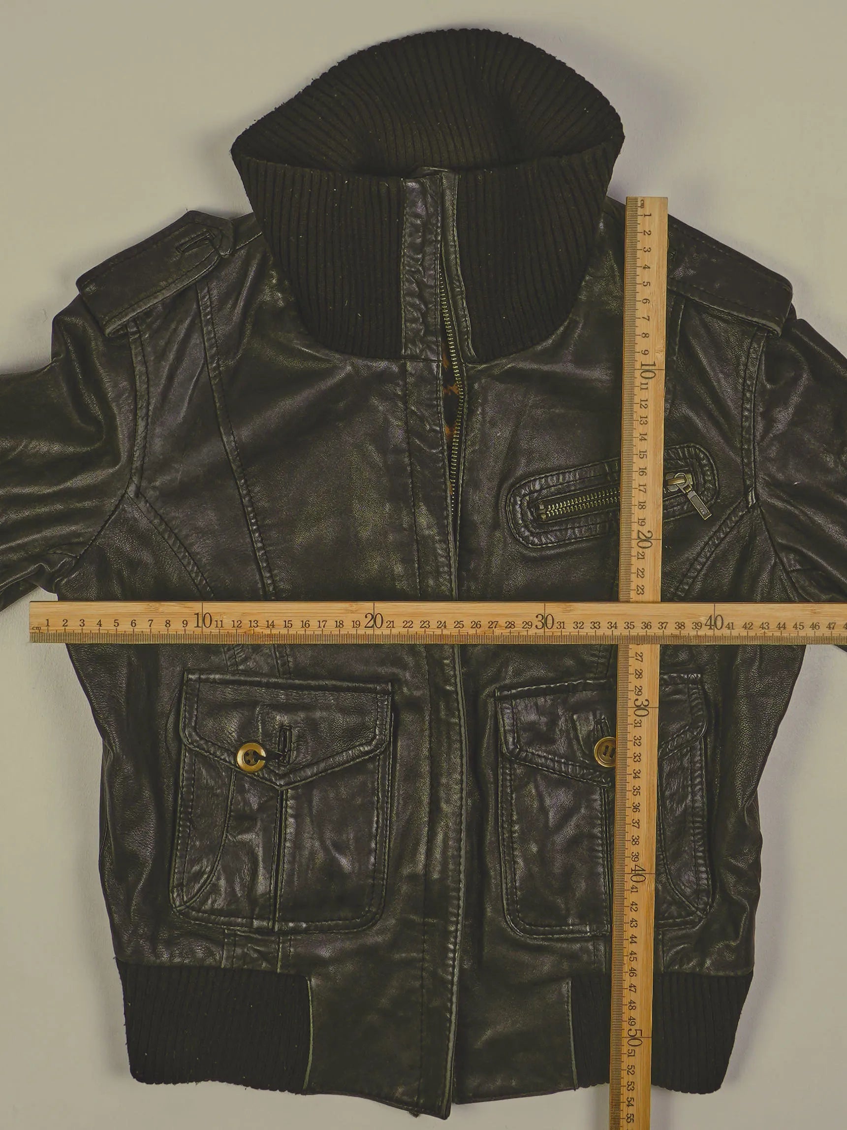 Vintage Lederjacke (XS)