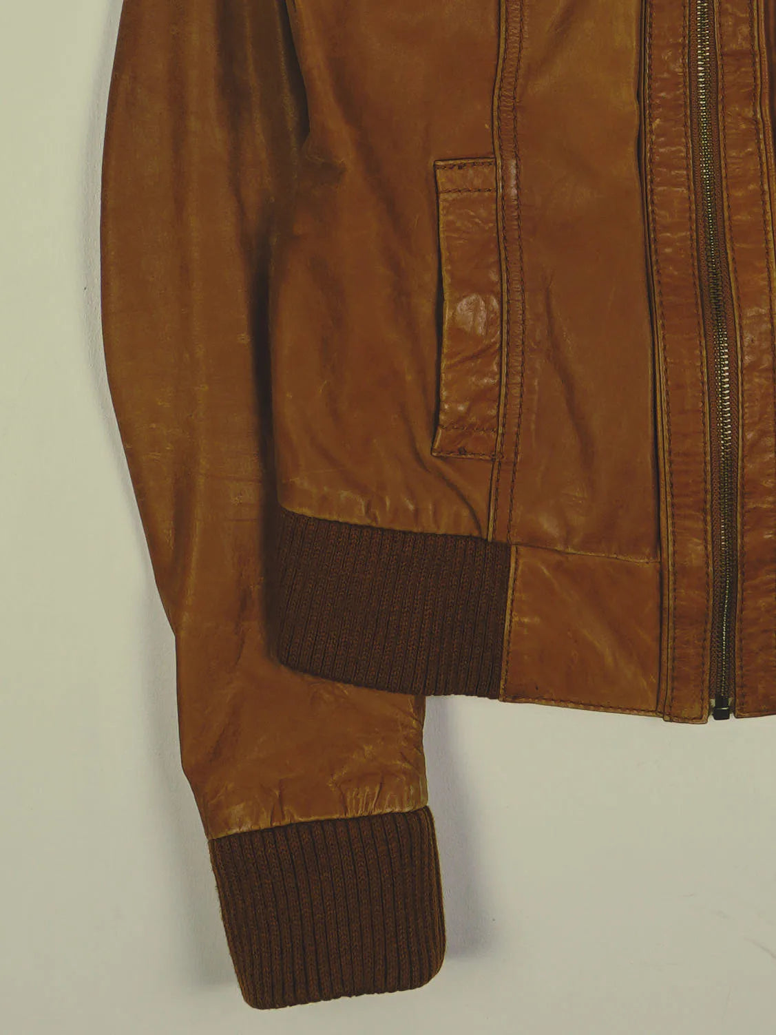 Vintage Lederjacke (XS)