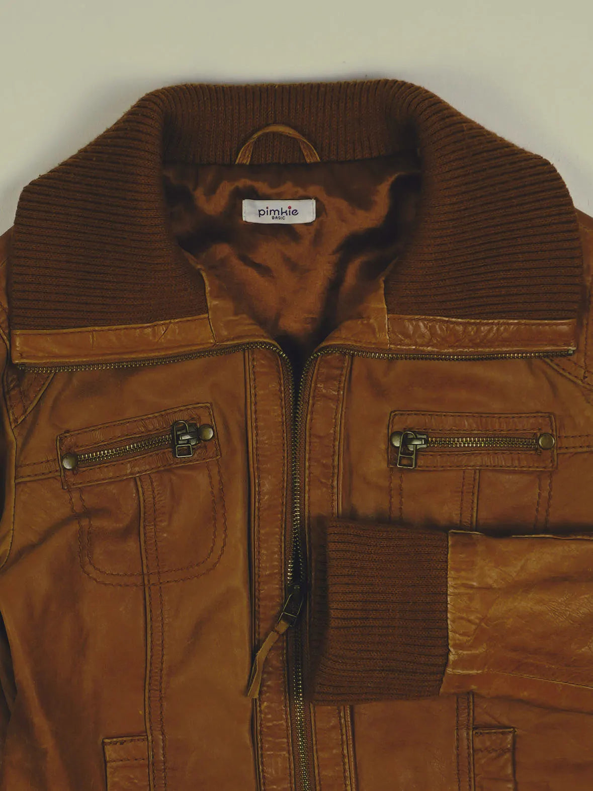 Vintage Lederjacke (XS)