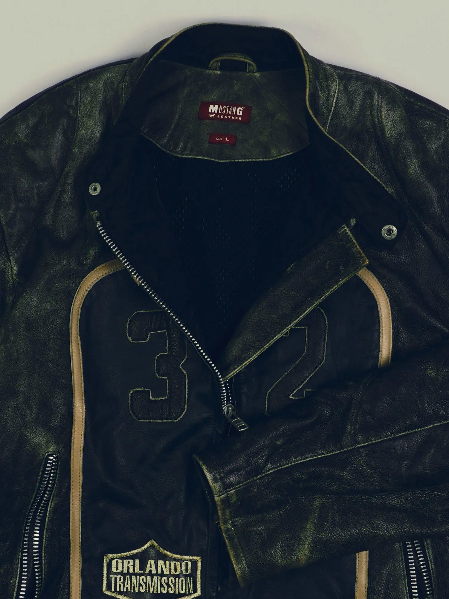 Vintage Mustang Lederjacke (M)