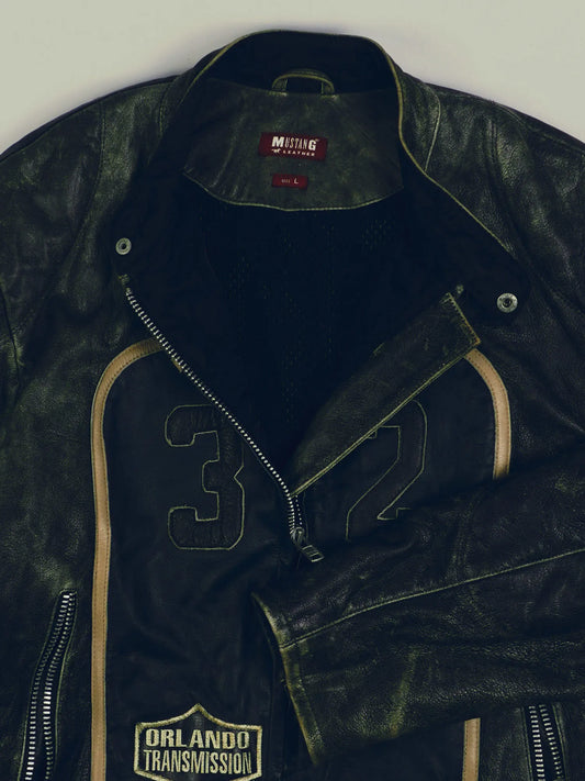 Vintage Mustang Lederjacke (M)